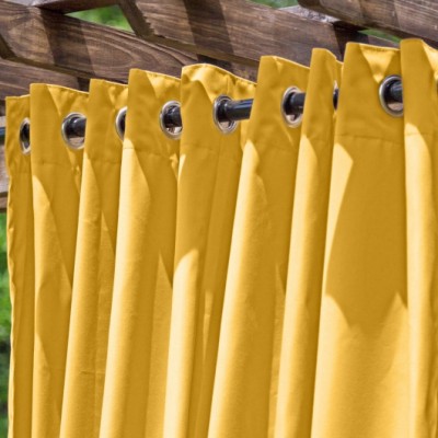 Sunflower Le Marche Extra Wide Outdoor Curtain 108" Long   